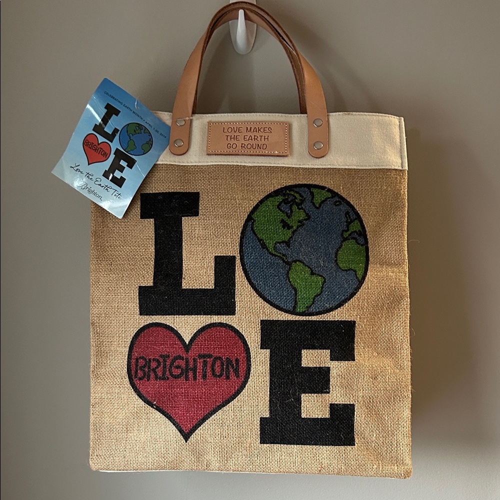 NWT Brighton Limited Edition "Love Makes the World Go Round" Tote
